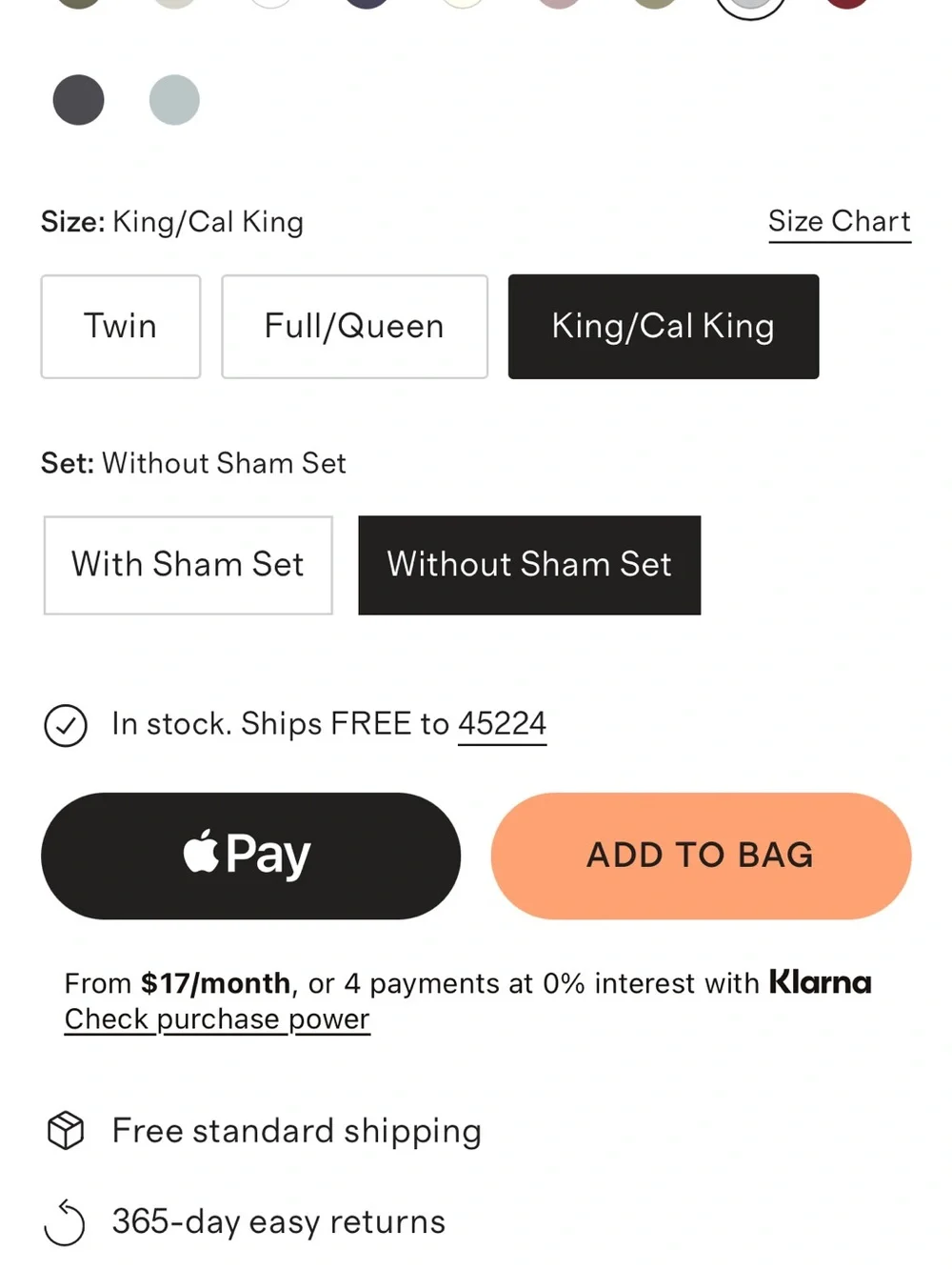 Quince Lightweight European Linen Box Quilt King/Cal King Ocean